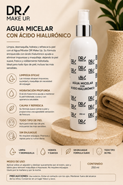 Agua Micelar con Ácido Hialurónico – DR MAKE UP