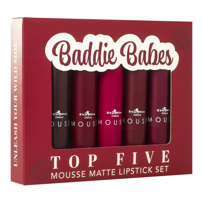 Set labial mousse matte 4 - Italia Deluxe