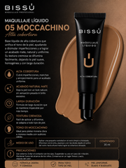 Maquillaje Líquido Bissú Tono 05 Moccachino