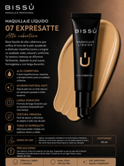 Maquillaje Líquido Bissú Tono 07 Expresatte