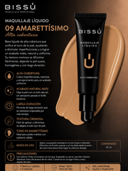 Maquillaje Líquido Bissú Tono 09