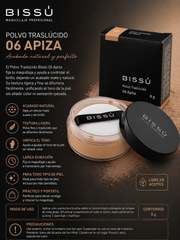 Polvo Traslúcido Bissú Tono 06 Apiza 8 g