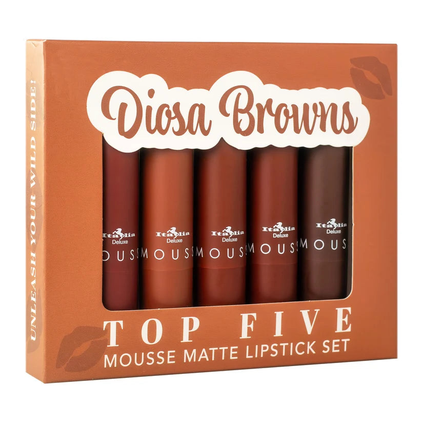 Set labial mousse matte 4 - Italia Deluxe