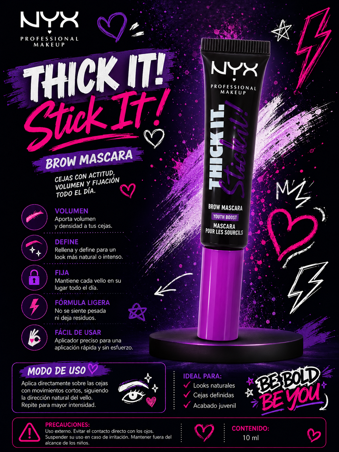 NYX Professional Makeup Thick It! Stick It! Brow Mascara