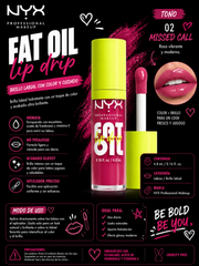 NYX Professional Makeup Fat Oil Lip Drip — Tono 02 Missed Call