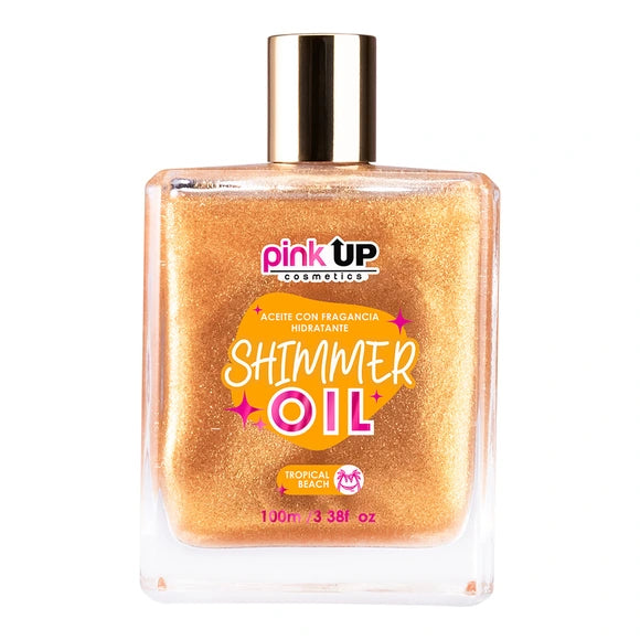 Aceite Corporal Hidratante con Glitter - Pink UP