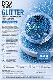 Glitter y Pigmento Profesional Color Azul – DR MAKE UP